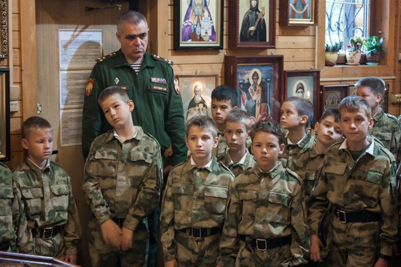 В Московском президентском кадетском училище Росгвардии состоялась божественная литургия