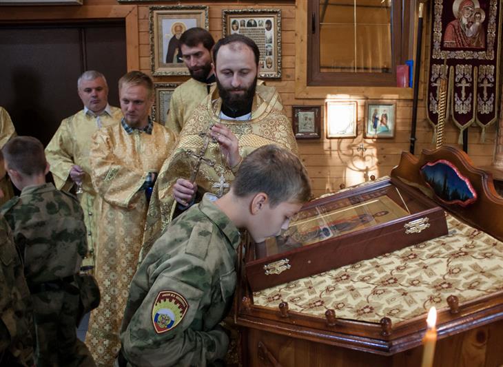 В Московском президентском кадетском училище Росгвардии состоялась божественная литургия
