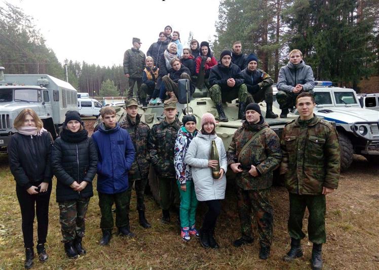 Кадеты посетили полевой выход удмуртского ОМОН