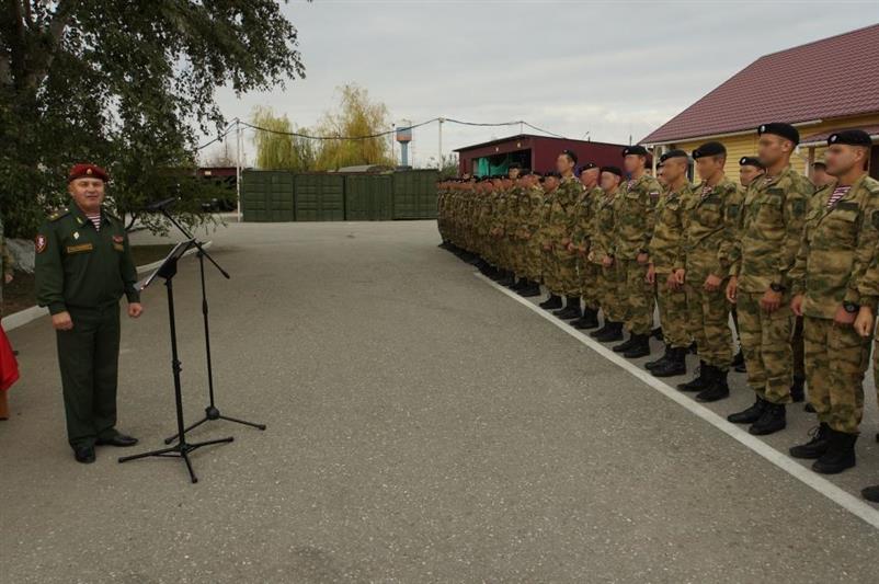 В  ОГВ (с) на Северном Кавказе прошли мероприятия, посвящённые завершению служебной командировки московского ОМОН 