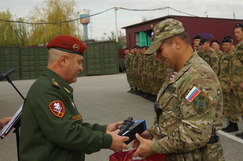 В  ОГВ (с) на Северном Кавказе прошли мероприятия, посвящённые завершению служебной командировки московского ОМОН 
