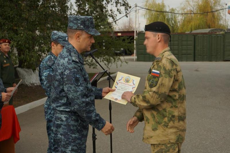 В  ОГВ (с) на Северном Кавказе прошли мероприятия, посвящённые завершению служебной командировки московского ОМОН 