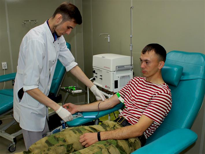 Росгвардейцы Республики Алтай провели донорскую акцию