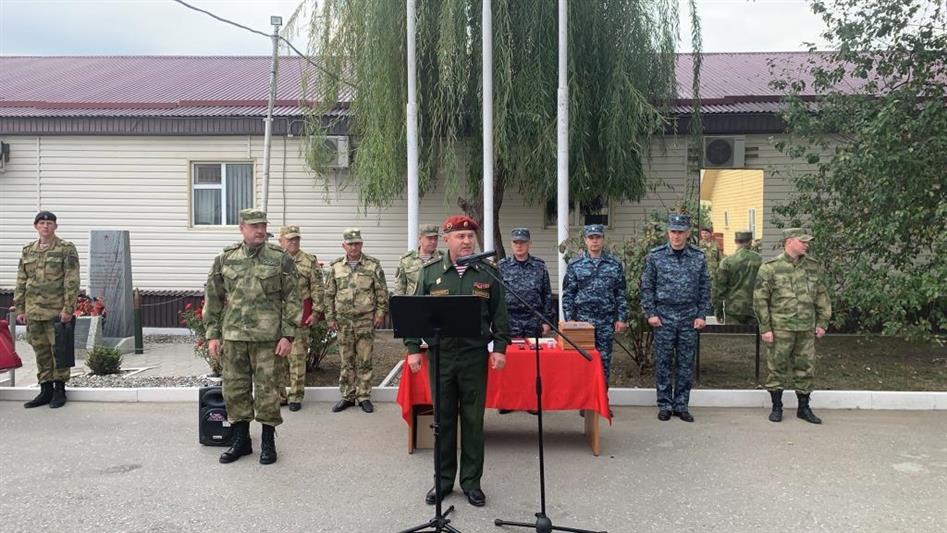 В  ОГВ (с) на Северном Кавказе прошли мероприятия, посвящённые завершению служебной командировки московского ОМОН 