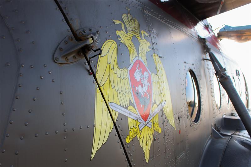 На вооружение ставропольского авиаотряда спецназначения  Росгвардии поступил вертолет Ми–8МТ