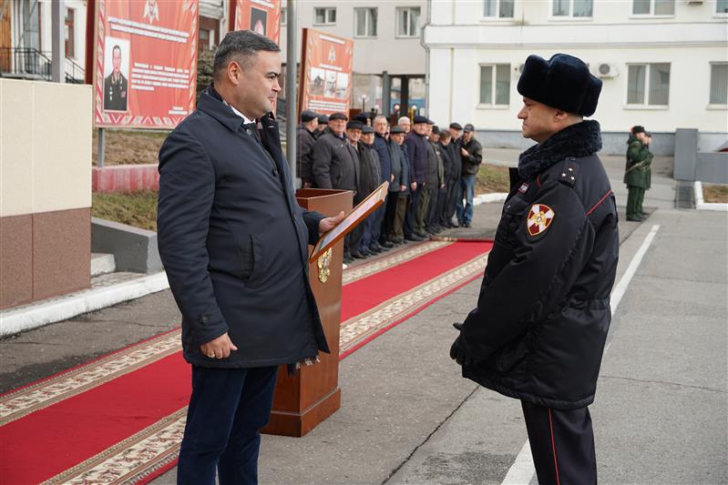 Росгвардейцев Восточного округа поздравили с профессиональным праздником 
