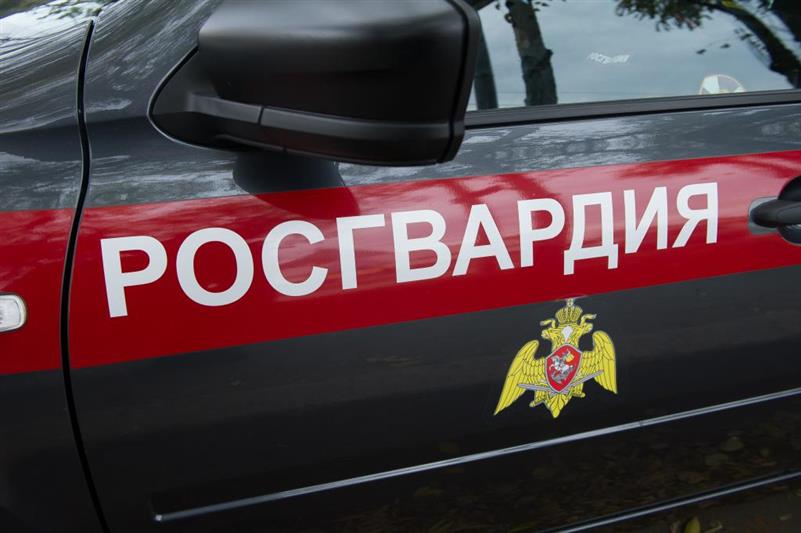В Курске сотрудники Росгвардии задержали подозреваемого в совершении кражи