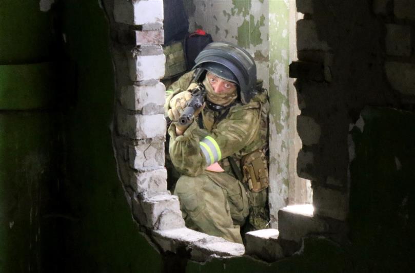 В Северной Осетии прошло тактико-специальное занятие  СОБР Росгвардии
