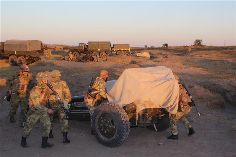 В Чеченской Республике проведен полевой выход артиллерийского полка Росгвардии 