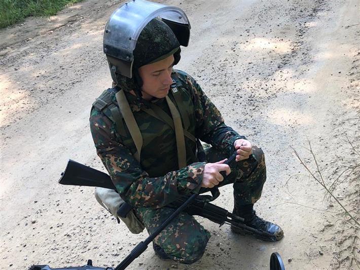 На полигоне под Иркутском проходит полевой выход инженерно-саперной роты полка оперативного назначения Росгвардии