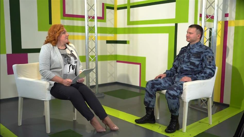 На Ямале сотрудник ОМОН “Север” стал  гостем  программы  на окружном телевидении(видео)