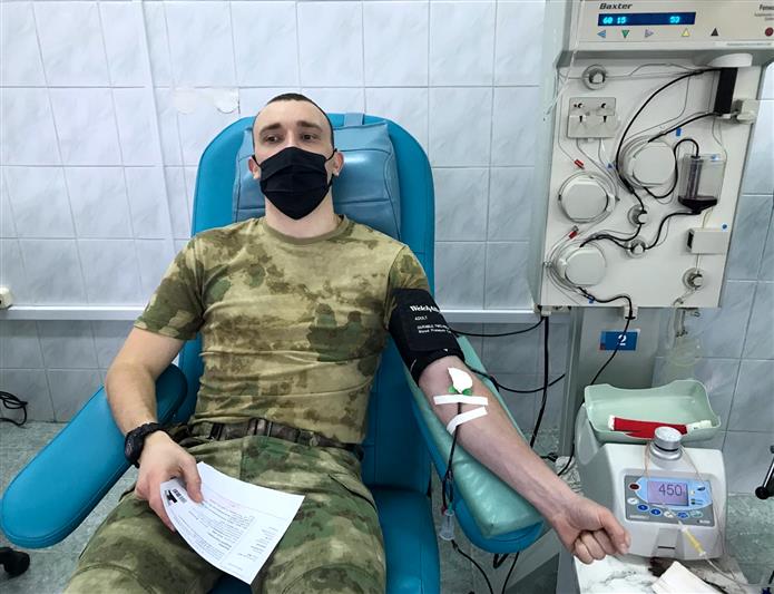 Донорская акция Росгвардии состоялась в Калининграде