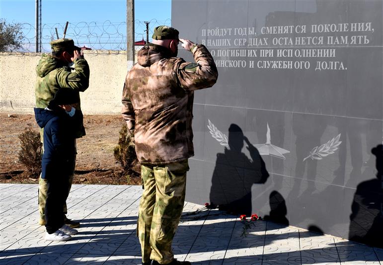 На Юге России росгвардейцы отдали дань памяти погибшим товарищам