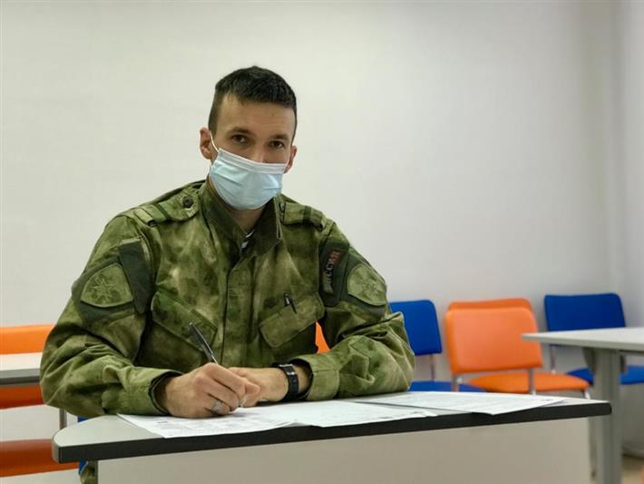 Военнослужащие отряда спецназа «Ермак» Росгвардии приняли участие в международной просветительской акции