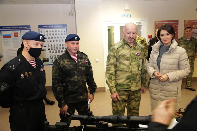 Управление Росгвардии по Челябинской области посетила сенатор Маргарита Павлова 