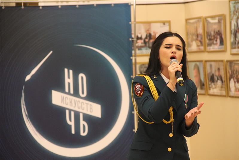 Творческие коллективы Росгвардии приняли участие в акции «Ночь искусств» в Грозном