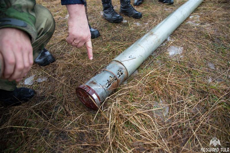 В Тульской области сотрудники Росгвардии идентифицировали  боеприпасы 