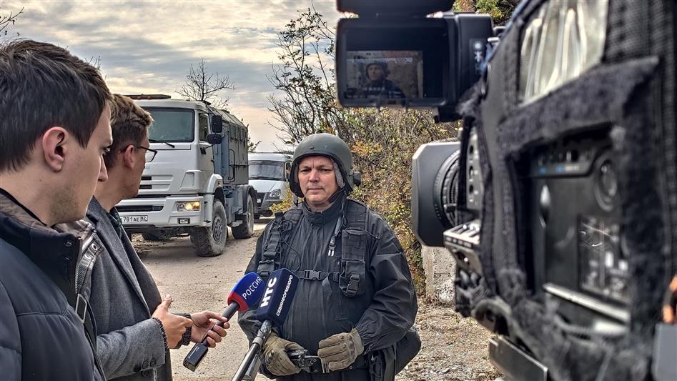 Севастопольские тележурналисты познакомились с аспектами профессиональной подготовки бойцов СОБР (видео)