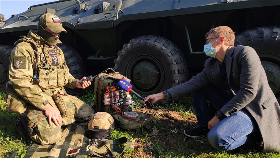 Севастопольские тележурналисты познакомились с аспектами профессиональной подготовки бойцов СОБР (видео)
