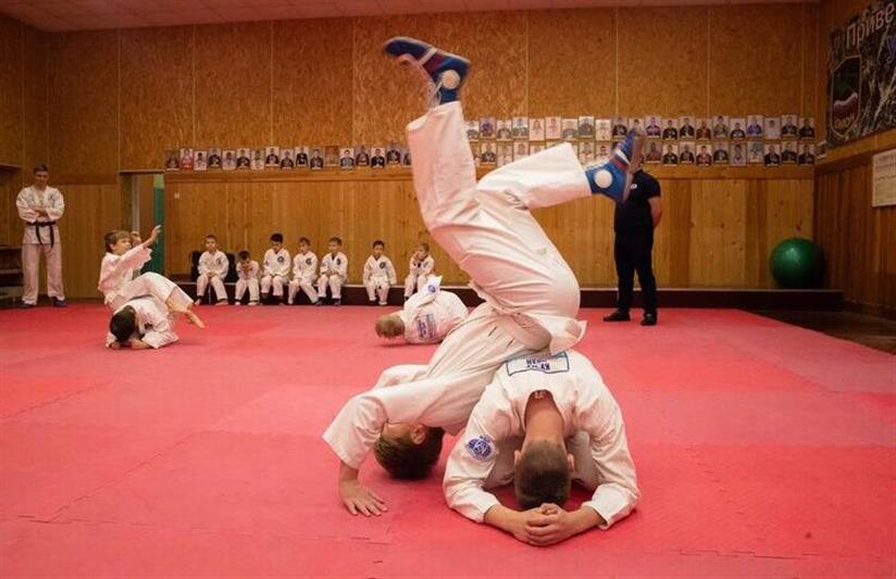 Юные спортсмены общества «Динамо» прошли квалификационные испытания в свердловском ОМОН Росгвардии 