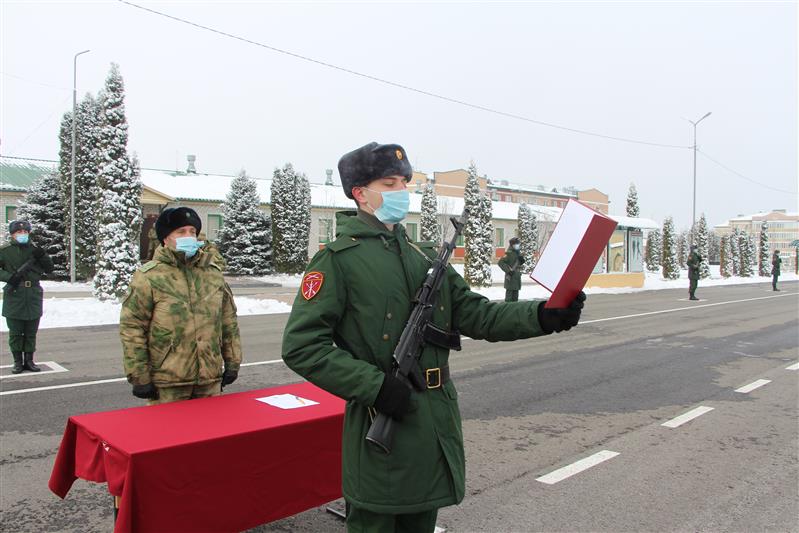 В Чеченской Республике новобранцы Росгвардии присягнули на верность Отечеству