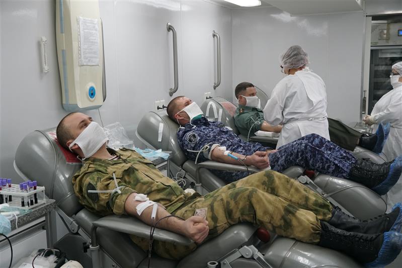 Росгвардия провела донорскую акцию в Брянске