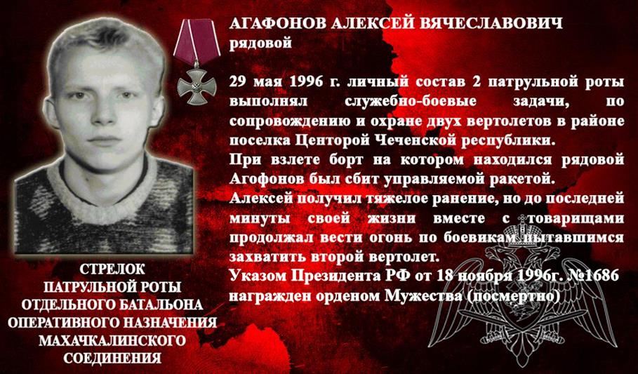В списки личного состава махачкалинского соединения Росгвардии навечно внесено имя погибшего военнослужащего