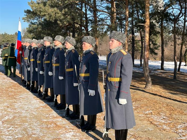 Росгвардейцы приняли участие в патриотической акции «Выстрел Памяти» на Мамаевом Кургане