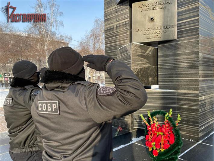 В Иркутской области ветераны, сотрудники и военнослужащие Росгвардии почтили память павших в первой чеченской войне