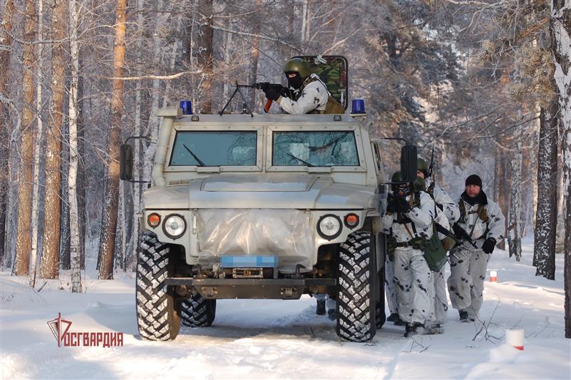 Сотрудники красноярского ОМОН  «Ратибор» Росгвардии отмечают день образования отряда