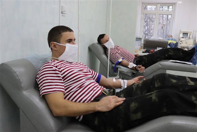 Сотрудники Управления Росгвардии по Республике Марий Эл пополнили банк крови станции переливания