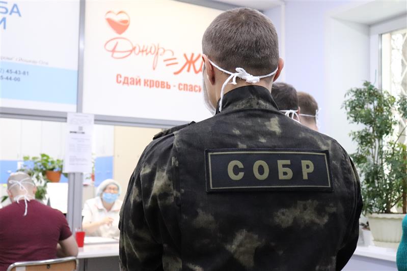 Сотрудники Управления Росгвардии по Республике Марий Эл пополнили банк крови станции переливания