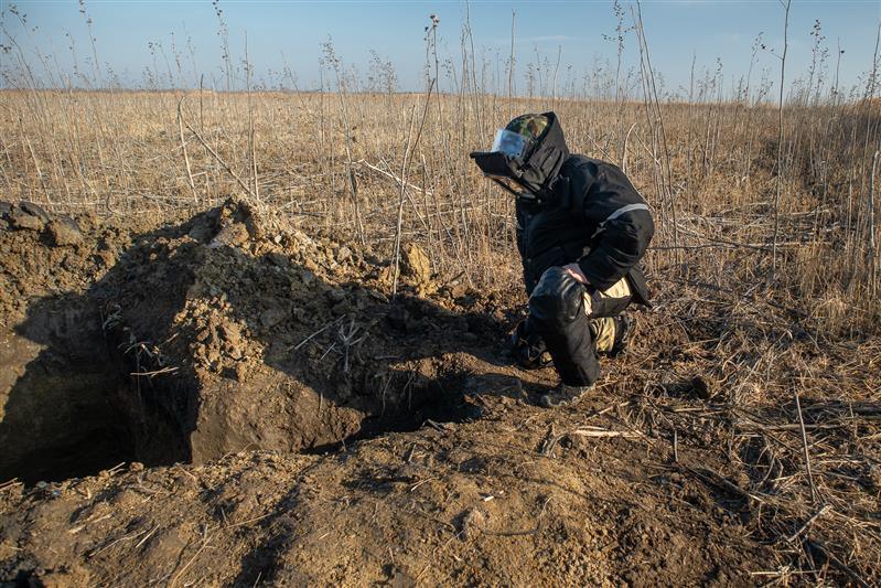 В Краснодарском крае взрывотехники Росгвардии уничтожили стокилограммовую авиабомбу времен Великой Отечественной войны