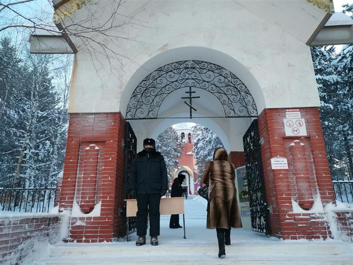 В Уральском округе Росгвардия обеспечила правопорядок и общественную безопасности в Крещение 