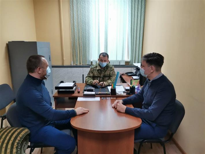 В Управлении Росгвардии по Республике Карелия обсудили вопросы военно-патриотического воспитания молодежи