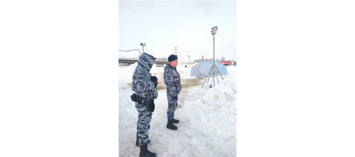 В Уральском округе Росгвардия обеспечила правопорядок и общественную безопасности в Крещение 