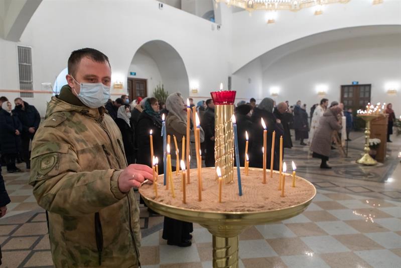 В главном храме Росгвардии впервые состоялось рождественское богослужение