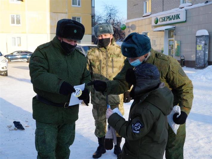 Военнослужащие северского соединения Росгвардии приняли участие в акции «Безопасный переход!»