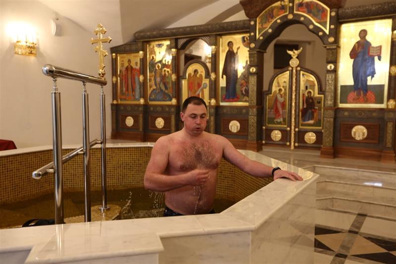В праздник Крещения Господня в главном храме Росгвардии впервые оборудована купель