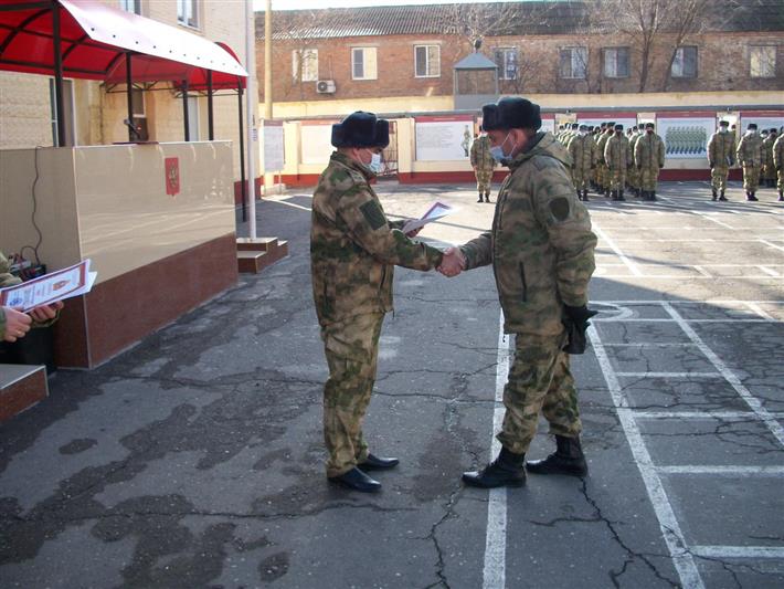 Отдельный батальон махачкалинского соединения Росгвардии отметил годовщину образования 