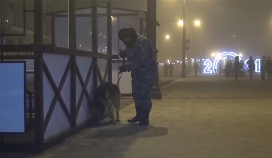 Во Владикавказе Росгвардия обеспечила охрану правопорядка при проведении новогодних мероприятий