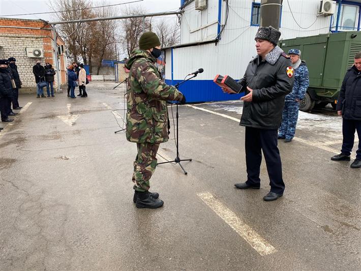    Заместитель начальника Управления Росгвардии по Волгоградской области проверил организацию службы стационарного поста «Чапурниковский»