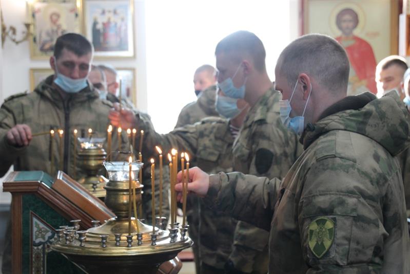 Военнослужащие Росгвардии встретили  Рождество Христово