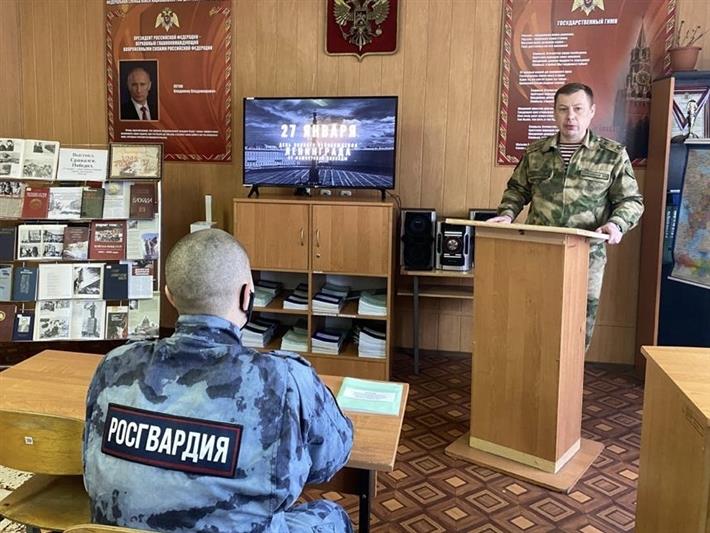 Росгвардейцы Северо-Западного округа принимают участие в мероприятиях, посвященных Дню полного снятия блокады Ленинграда