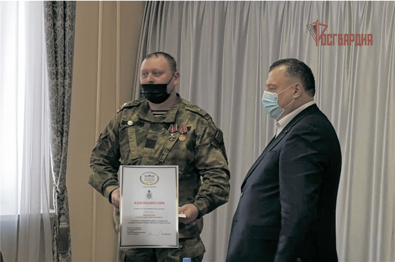 Военнослужащий Росгвардии получил благодарственное письмо  от председателя комитета Госдумы по обороне