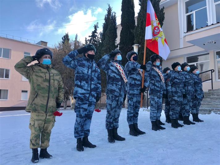 Севастопольские росгвардейцы поучаствовали в открытии памятной доски комбату Победы