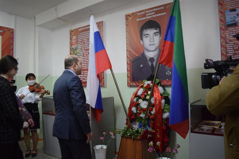 В Дагестане почтили память павшего воина правопорядка