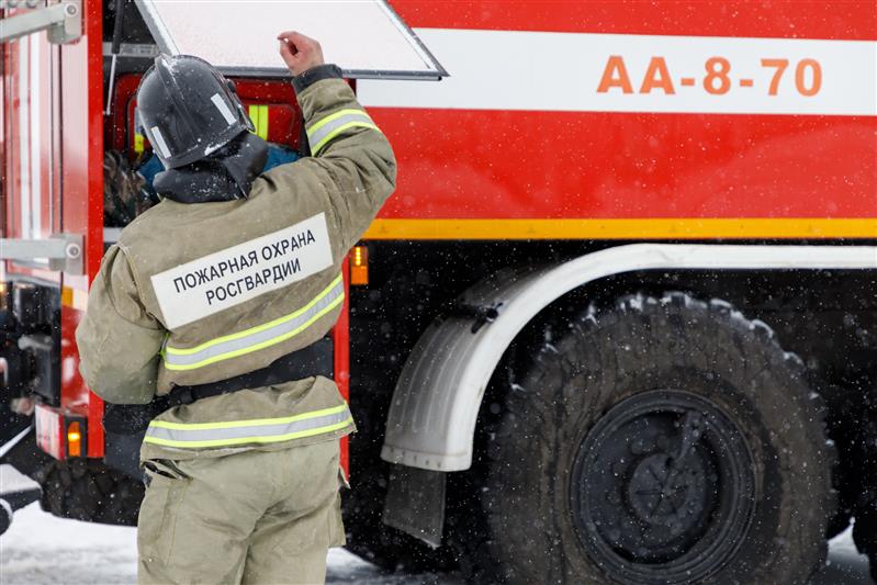 В Северо-Западном округе Росгвардии прошли пожарно-тактические занятия