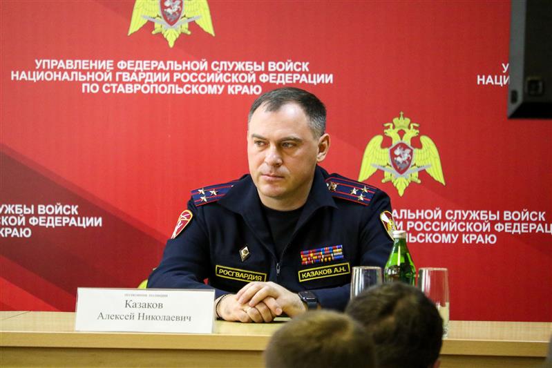 В Ставрополе представлен новый руководитель краевого управления Росгвардии 