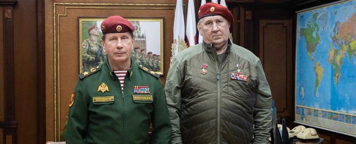 Генерал армии Виктор Золотов и Герой России Сергей Лысюк обсудили перспективы развития общественного движения «Гвардейская смена» под эгидой Росгвардии